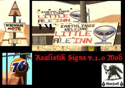 Realistik Signs v.1.0 Mod